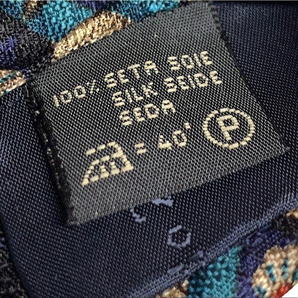 ERMENEGILDO Geometric Silk Tie - Picture 4 of 6